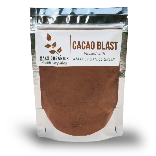 MAXX Organics CACAO BLAST infused with MAXX Green