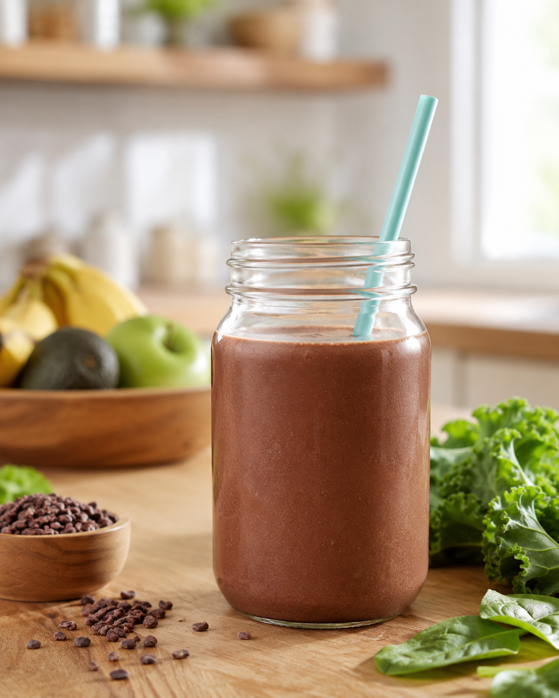 MAXX Organics CACAO BLAST, blended and ready to drink
